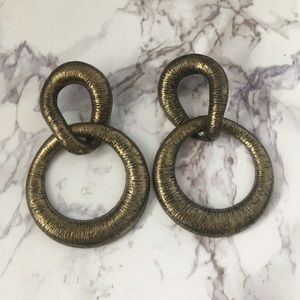 Brass Statement Earrings